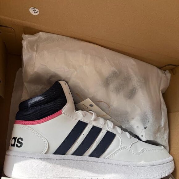 NIB ADIDAS Women 8 Hoops 4.0 Mid Athetic Basketball Sport Shoes Sneakers - Picture 6 of 6